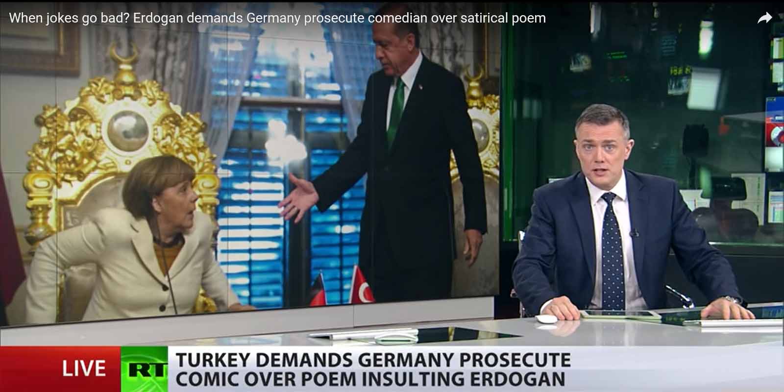 When jokes go bad? Erdogan demands Germany prosecute comedian over satirical poem